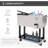 Outsunny 80 QT Rolling Cooling Bins Ice Chest On Wheels Outdoor Stand Up Drink Cooler Cart For Party-116843015