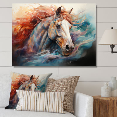 Native Art The Spirit Horse I - Native American Art Wall Art