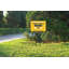 H Frame Real Estate Yard Sign Post, 24X18 Inch Banjo Style 44" Tall Black Metal Pointed Legs (5 Pack)