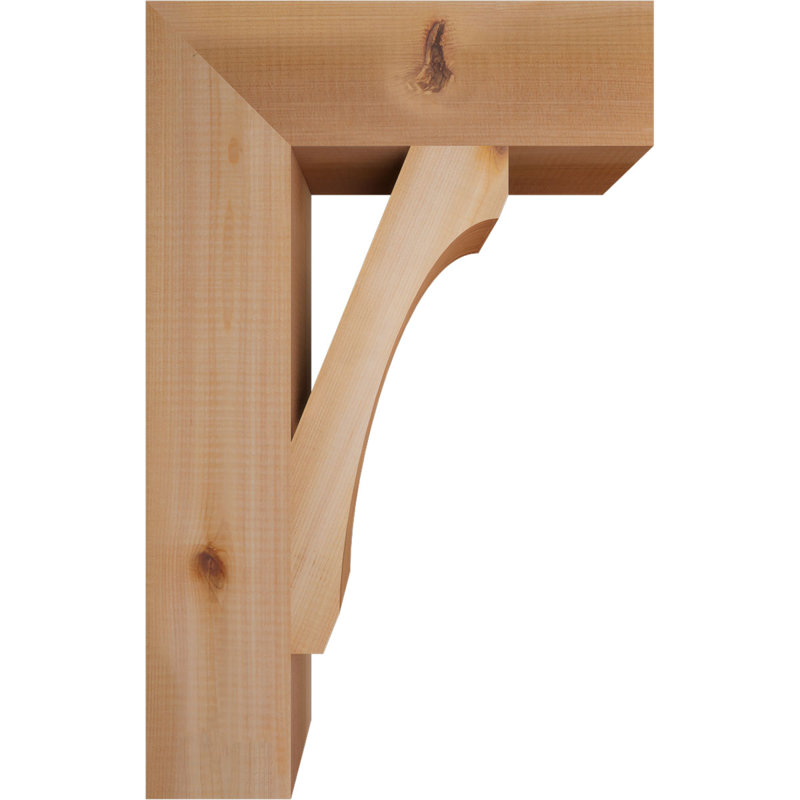 Support en bois rustique Legacy Block, Cèdre rouge, Lisse, H 22 po x l 3,5 po x P 14 po