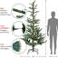 Sapin de Noël artificiel 7,5 pi pré-éclairé Nordmann - lumières DEL claires et chaudes