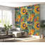 Murale abstraite Surat Peel & Stick - motif floral moderne-106363096