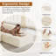 Modular Corduroy 303cm 3-seater Sofa With 1 Ottoman, No Assembly Required, With High Rebound Sponge-1275459484