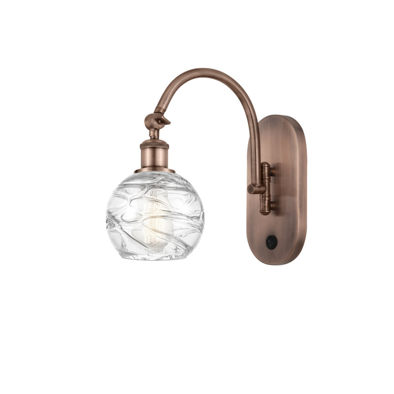 Essex Swing Arm Sconce, No Bulb Included, 11.75" H x 6" W x 13" D, Antique Copper