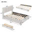 Lit plateforme tapissier avec 2 tiroirs et 1 lit gigogne simple Christiano-1585908985