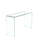 Clear Console Table With Rounded Corners - Desk For Daily Work And Study At Home Construction Long-term Use Glass Practical Functional Scratch- Surface