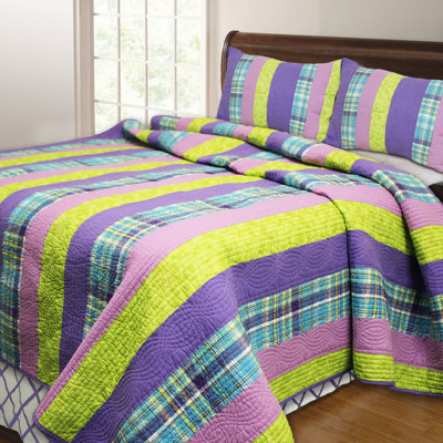 Modern & Contemporary Cotton Striped Quilt