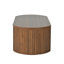Table basse relevable avec compartiment de rangement caché, table de salon ovale moderne-129599546