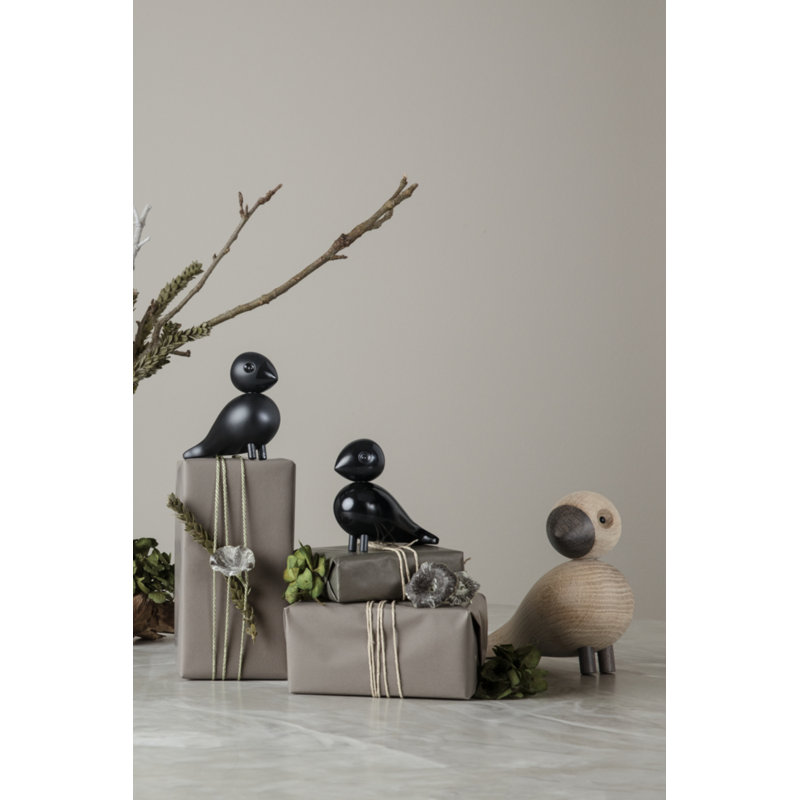 Songbird Ernst Figurine, 6.1" H x 6.3" W x 3.1" D, Oak/Smoked Oak, 1