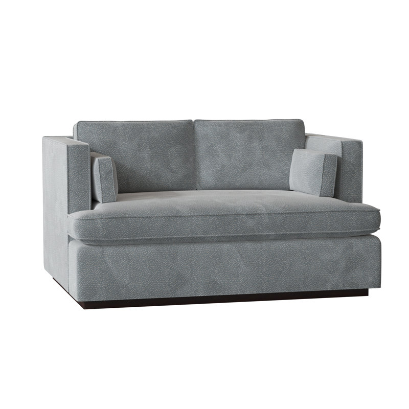 Central Park Loveseat, Black Walnut, Gray