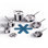 Joseph Joseph Space Steel 10-piece Stainless Steel Cookware Set with Folding Handles