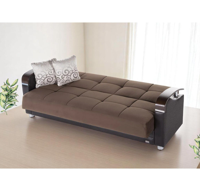 Canapé convertible, Brun
