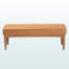 Banc de salle à manger en simili cuir brun clair et finition noyer H 18,18 po x l 46,78 po x P 17,59 po Isaacson