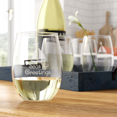 Lockheart 21oz. Stemless Wine Glass Set