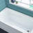 Voltaire 60" x 32" Left-Hand Drain Alcove Bathtub with Apron and Armrest-98176306-98176646