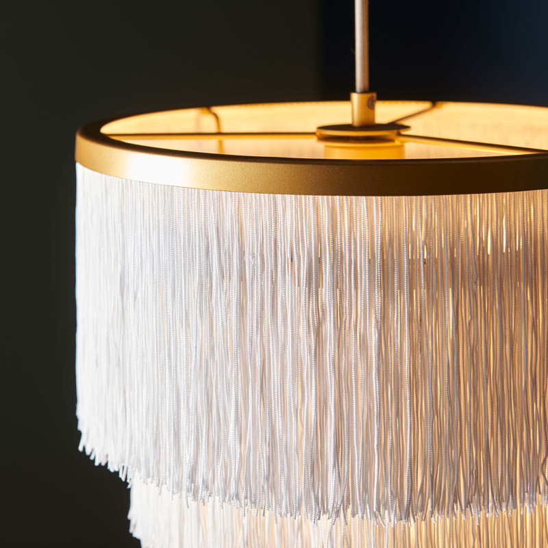 Curtis 1 -Light Novelty Tiered LED Pendant, Gold