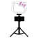 Davaughn 10 Inch RGB Desk Ring Light with Stand and Phone Holder LED Selfie Light with Rainbow Color