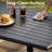 6 - Person Aluminum Outdoor Dining Dining Set With Sunbrella Swivel Rocking Dining Armchairs-112324263