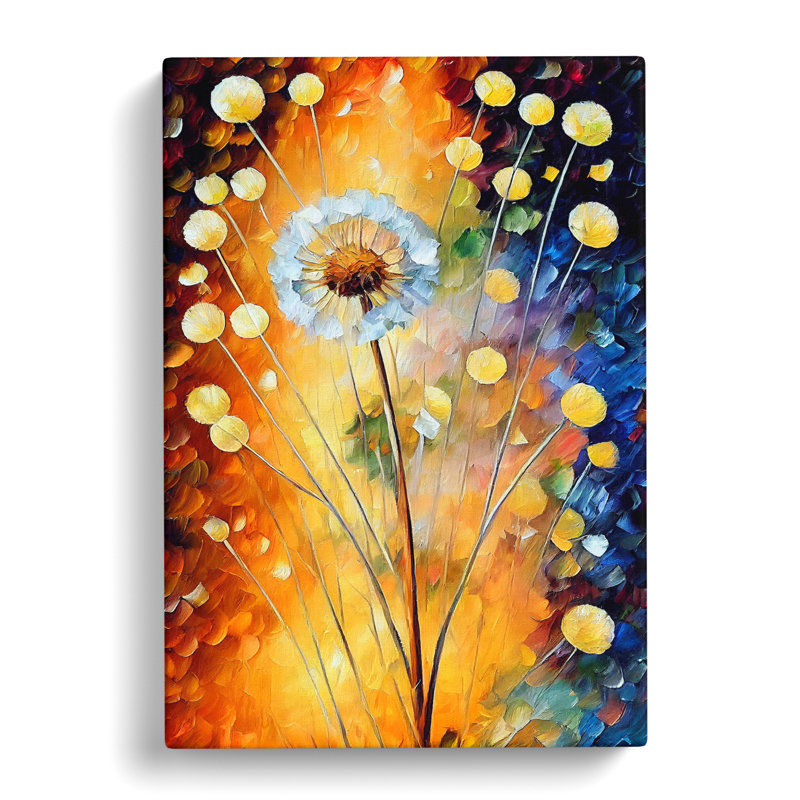Dandelion in Colour Vol.1 - Wrapped Canvas, 50cm H x 35cm W x 3cm D