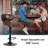 Bouvet Swivel Upholstered Adjustable Height Counter Stool with Steel Frame
