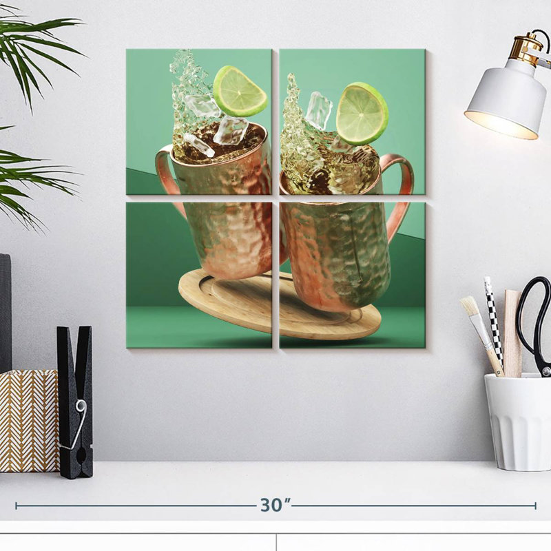 Yarlin Moscow Mule Cocktail, H 18 po x l 18 po