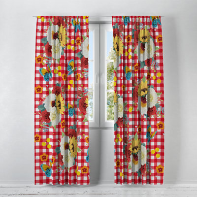 Semi Sheer Curtain Pair