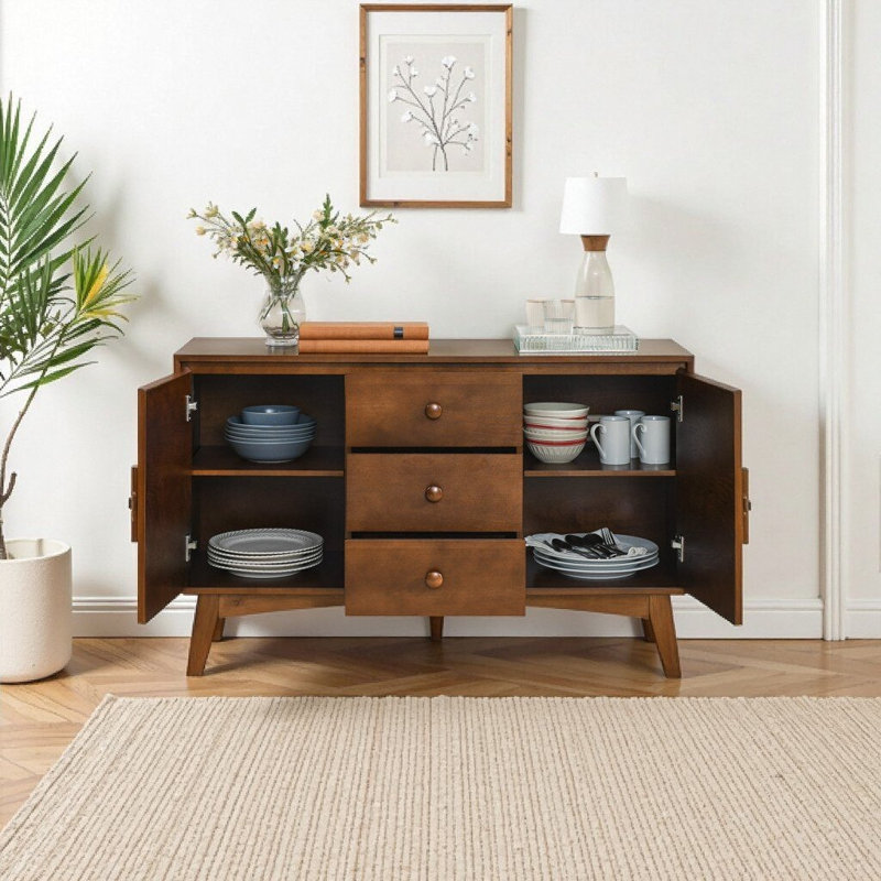 Buffet avec rangement Mid-Century