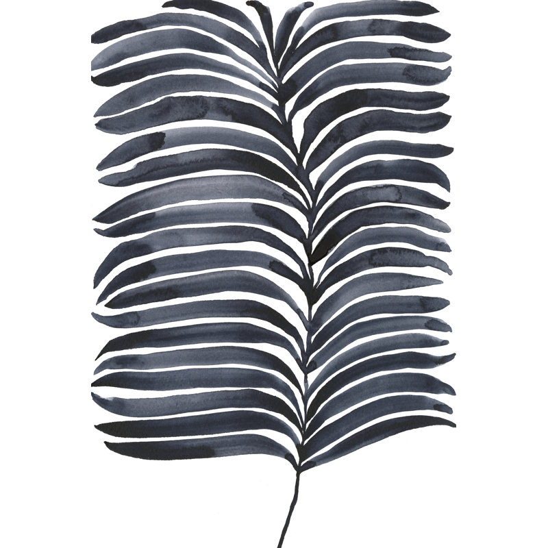 Indigo Fronds I by Regina Moore - Wrapped Canvas Painting, 122cm H x 81cm W x 3.8cm D
