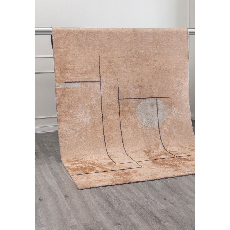Rashina Rectangle Geometric Cotton and Viscose Indoor / Outdoor Area Rug, Rectangle 200 x 300cm