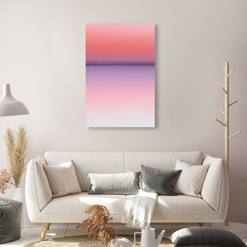 Peach Coastline II Print by Oliver Gal, 15"H x 10"W, Gallery Wrapped