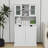 Callasandra Two-Compartment Tilt-Out Dirty Laundry Basket Tall Bathroom Cabinet with 2 Adjustable Shelves