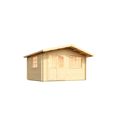 Lasita Norderney 2 - 13 x 10 Ft. Apex Roof Summerhouse With Single Glazing (40mm)