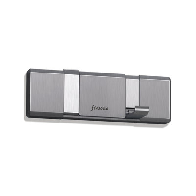 Stainless Steel Flip Wall 2-hook Wall Mounted Coat Rack
