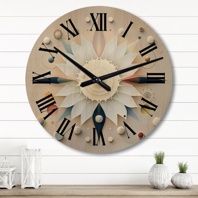 Horloge murale surdimensionnée en bois