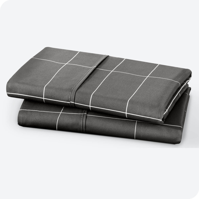 Microfiber Print Pillowcases, 2 King Pillowcases, Gray