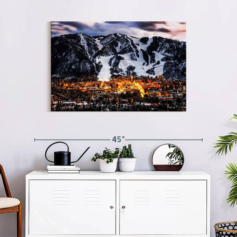 Park City Ski Slopes, reproduction sur toile, H 24 po x l 36 po x P 1,25 po