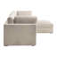 Chaise de coin modulaire en tissu Daley