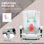 Fauteuil de massage, fauteuil inclinable avec hauteur réglable et repose-pieds-392385607