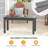 Sturdy Rectangular HDPE Patio Side Table-593498254
