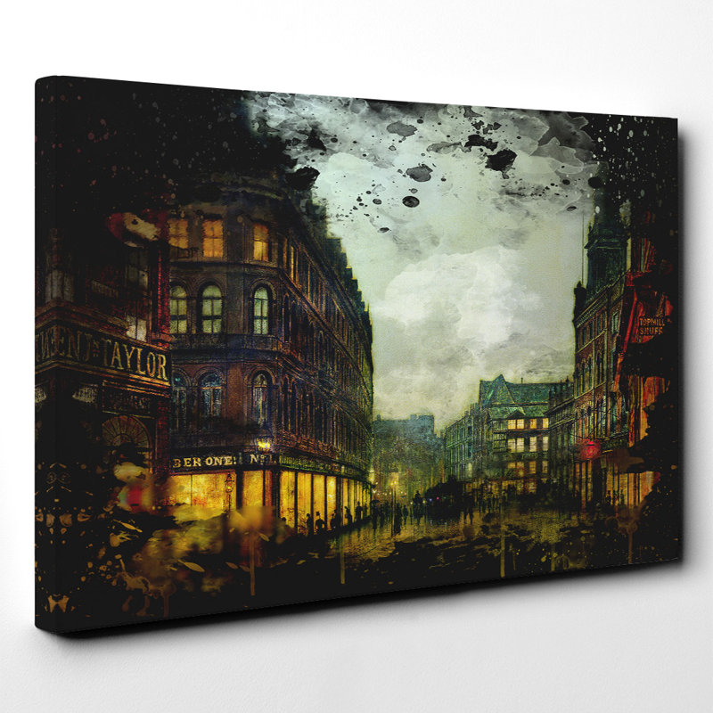 John Atkinson Grimshaw - Wrapped Canvas, 50cm H x 76cm W