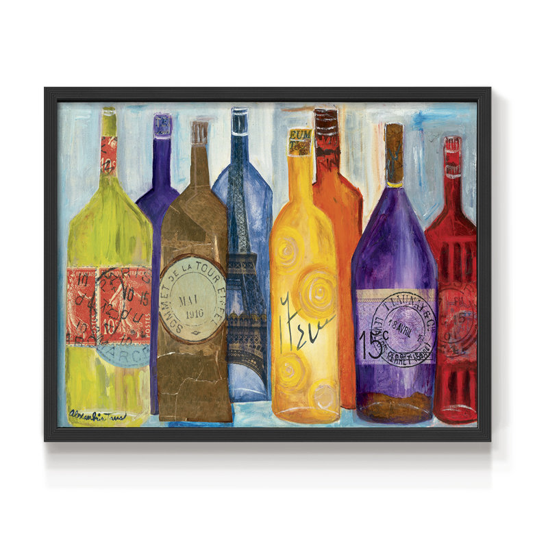 Vive La Bourgogne -Framed Print - Restickable, H 8 po x l 10 po, Noir