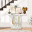 100cm Glass Top Console Table-437903032
