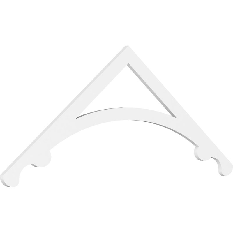 Pignon en PVC de qualité architecturale Legacy, H 27 po x l 72 po x P 1 po, 9 / 12