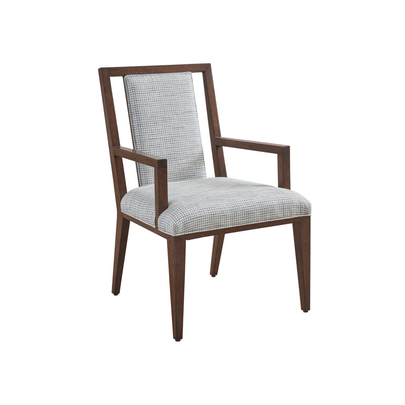 Rendezvous Upholstered Arm Chair, Blue/Aqua