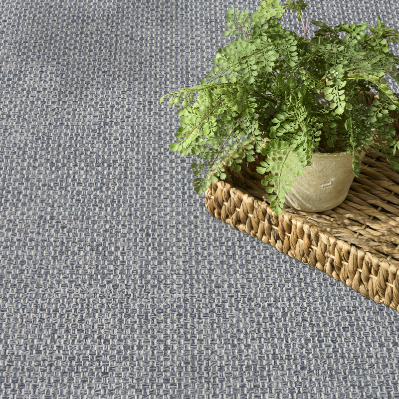  Tapis d'extérieur en denim 9 pi x 12 pi Tulum, Rectangle 9 pi x 12 pi, En jean