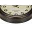 Horloge murale 16 po, brun antique, transitionnel | Idée cadeau
