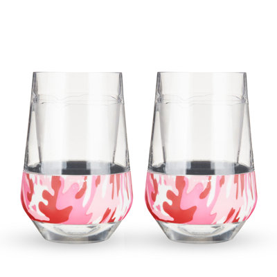 Wine FREEZE in Pink Camo, set of 2