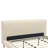 Elliot Mid-Century Modern Chunky Headboard Upholstered Platform Bed with Solid Rubberwood Legs-601235929