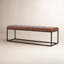 Banc en cuir véritable de 50 po et 55 po Pearson-1202275623-1140687361