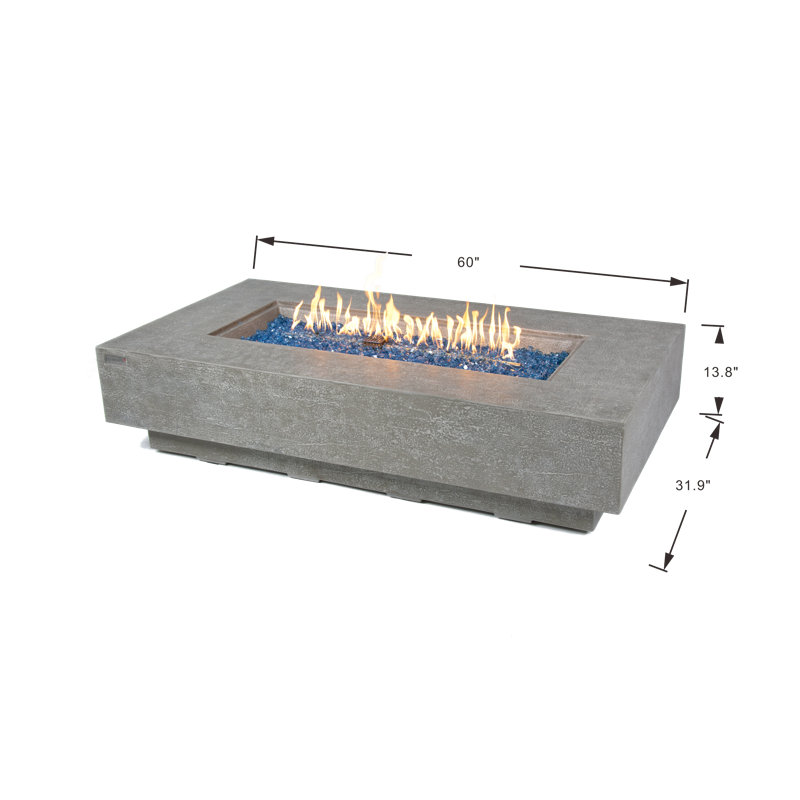 Elementi Plus Riviera 60" Fire Pit Table